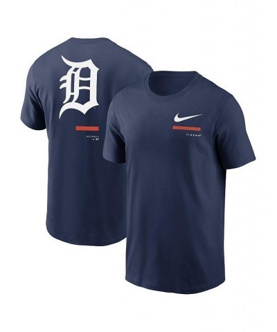 Men's Navy Detroit Tigers Over the Shoulder T-shirt $25.99 T-Shirts