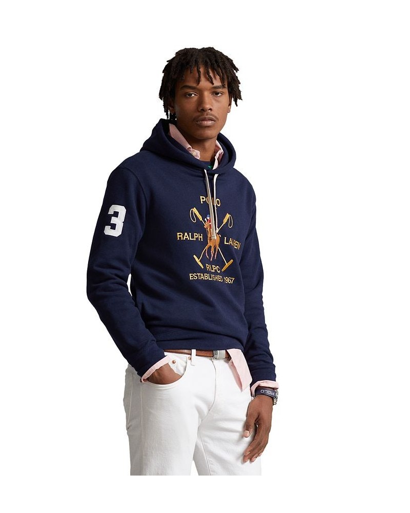 Men's Polo Pony Fleece Hoodie Cruise Navy $87.12 Sweatshirt