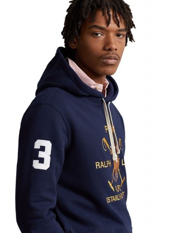 Men's Polo Pony Fleece Hoodie Cruise Navy $87.12 Sweatshirt