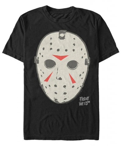 Friday the 13Th Friday Mask Men's Short Sleeve T-shirt Black $14.70 T-Shirts