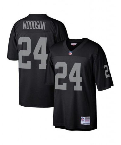 Men's Charles Woodson Black Las Vegas Raiders Legacy Replica Jersey $52.00 Jersey