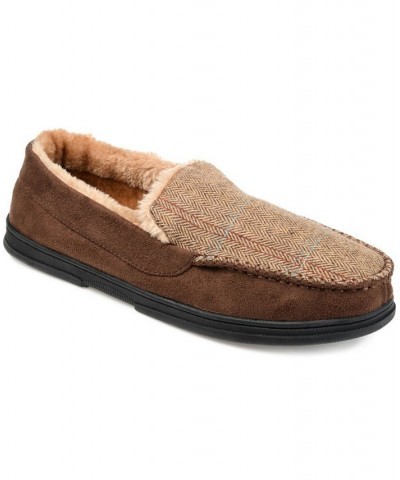 Men's Winston Moccasin Slippers Brown $19.40 Shoes