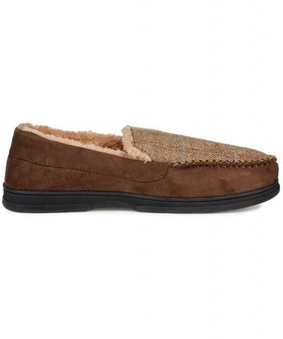 Men's Winston Moccasin Slippers Brown $19.40 Shoes