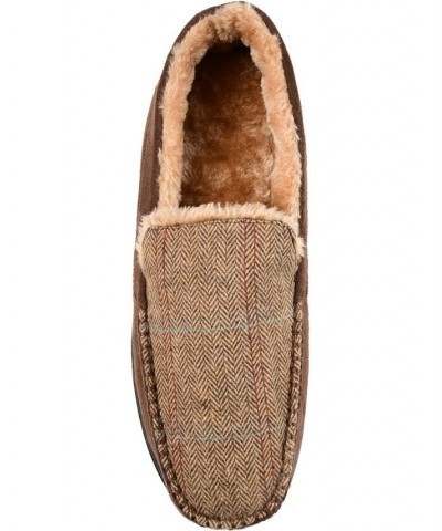 Men's Winston Moccasin Slippers Brown $19.40 Shoes