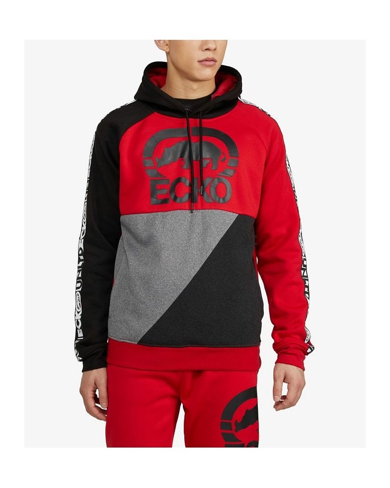 Men's Hasta La Vista Pullover Hoodie Red $36.08 Sweatshirt