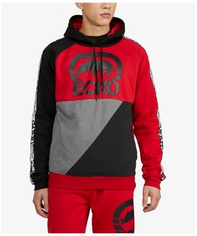 Men's Hasta La Vista Pullover Hoodie Red $36.08 Sweatshirt