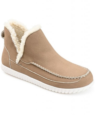 Women's Capreece Slipper Booties Tan/Beige $53.90 Shoes