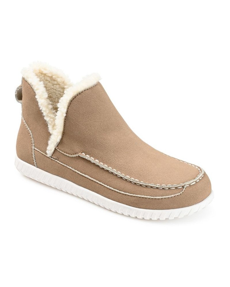 Women's Capreece Slipper Booties Tan/Beige $53.90 Shoes