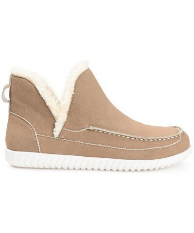 Women's Capreece Slipper Booties Tan/Beige $53.90 Shoes