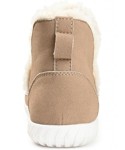 Women's Capreece Slipper Booties Tan/Beige $53.90 Shoes