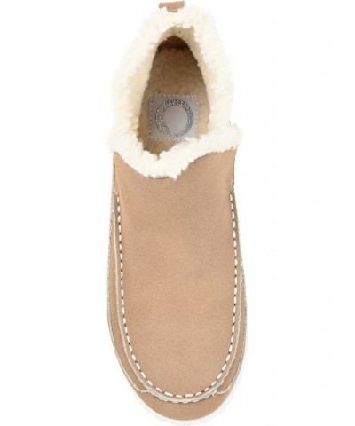 Women's Capreece Slipper Booties Tan/Beige $53.90 Shoes