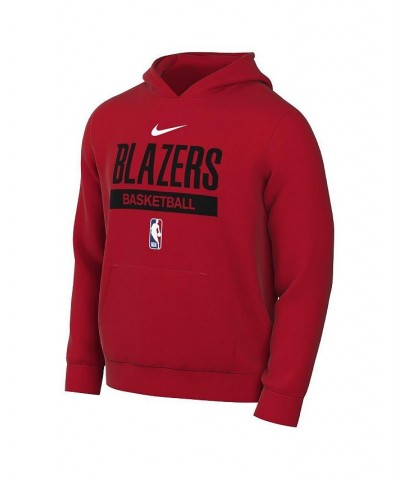 Men's Red Portland Trail Blazers 2022/23 Spotlight On-Court Practice Performance Pullover Hoodie $30.80 Sweatshirt