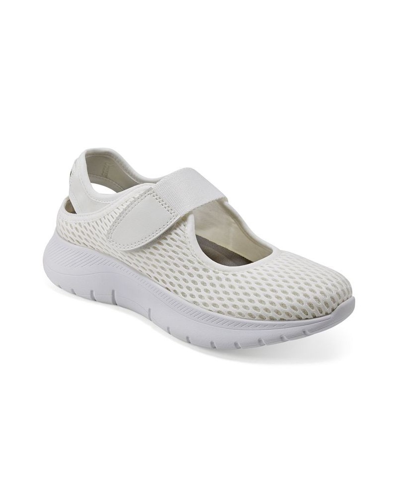 Women's Pheba Casual Mary Jane Slip-On Flats White $48.06 Shoes