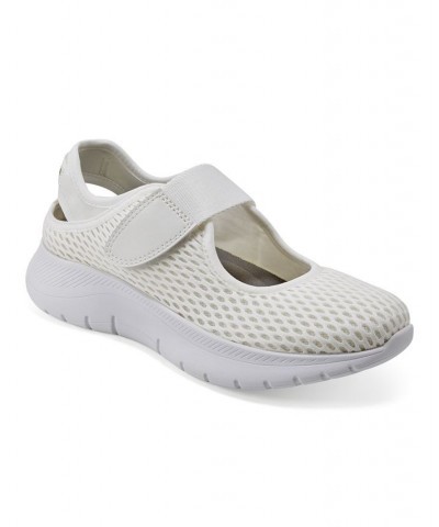 Women's Pheba Casual Mary Jane Slip-On Flats White $48.06 Shoes