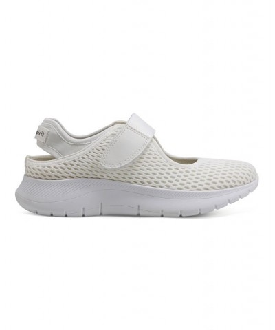 Women's Pheba Casual Mary Jane Slip-On Flats White $48.06 Shoes