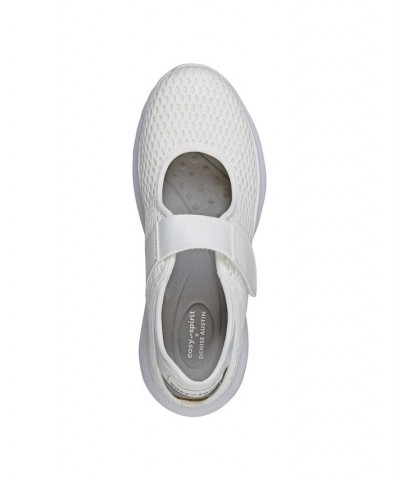 Women's Pheba Casual Mary Jane Slip-On Flats White $48.06 Shoes