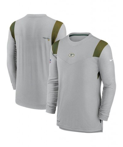 Men's Gray Green Bay Packers Sideline Player Uv Performance Long Sleeve T-shirt $26.68 T-Shirts