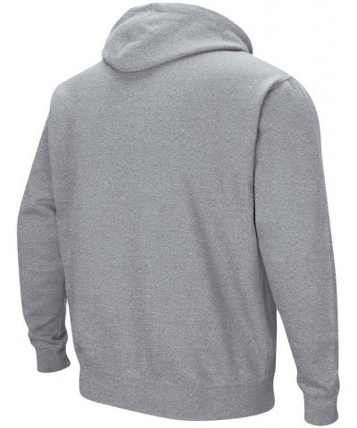 Men's Heather Gray UNC Wilmington Seahawks Arch and Logo Pullover Hoodie $28.04 Sweatshirt