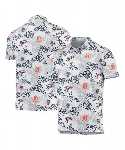 Men's White Detroit Tigers Performance Polo Shirt $55.20 Polo Shirts