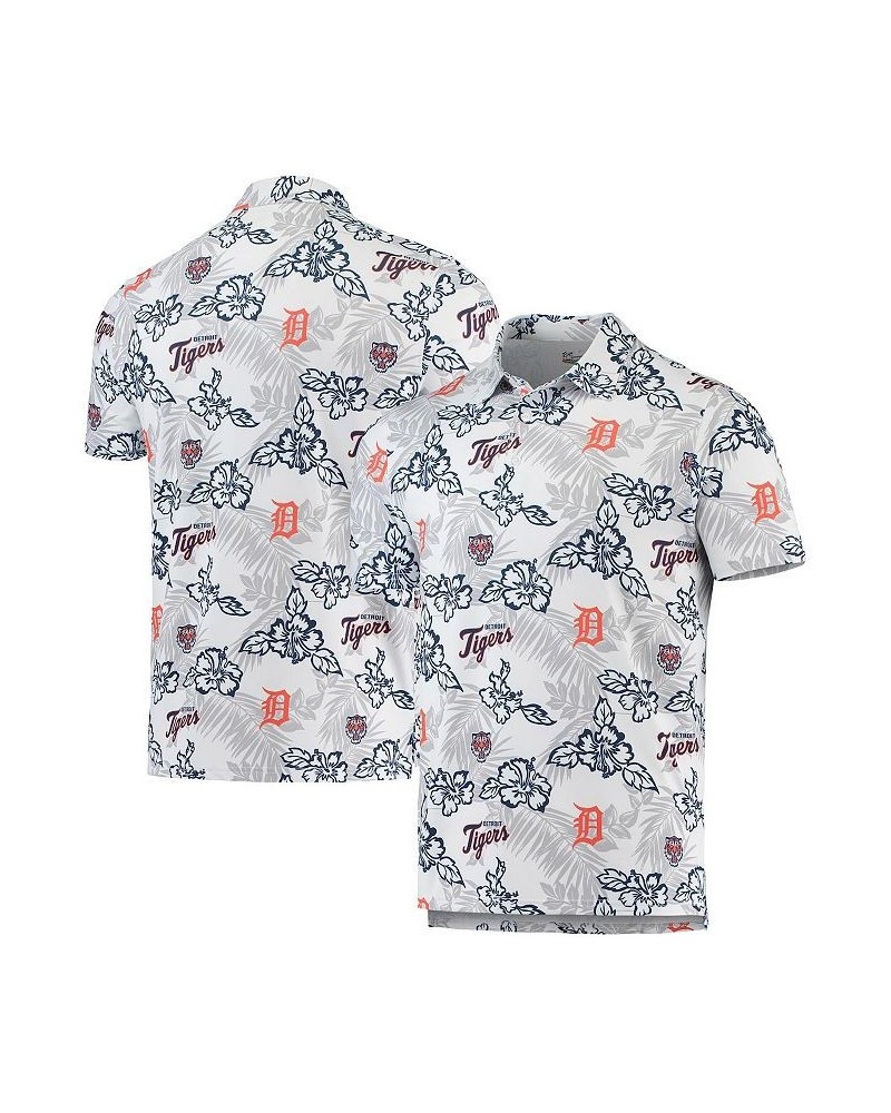 Men's White Detroit Tigers Performance Polo Shirt $55.20 Polo Shirts