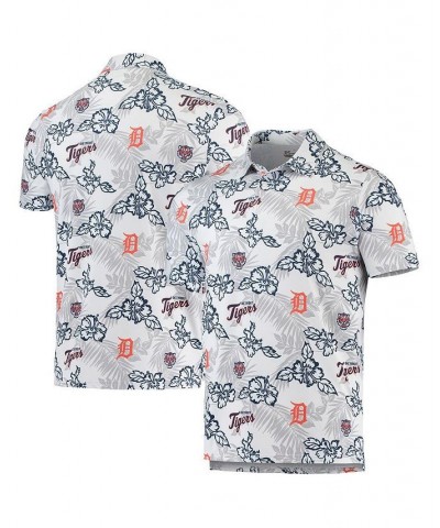 Men's White Detroit Tigers Performance Polo Shirt $55.20 Polo Shirts