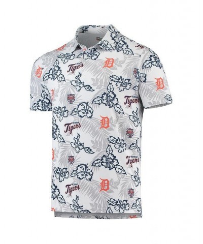 Men's White Detroit Tigers Performance Polo Shirt $55.20 Polo Shirts