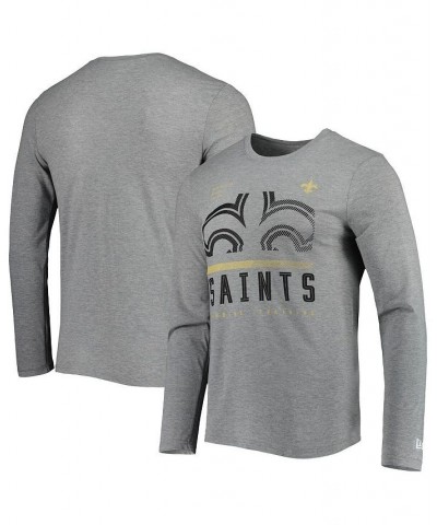 Men's Heathered Gray New Orleans Saints Combine Authentic Red Zone Long Sleeve T-shirt $16.20 T-Shirts