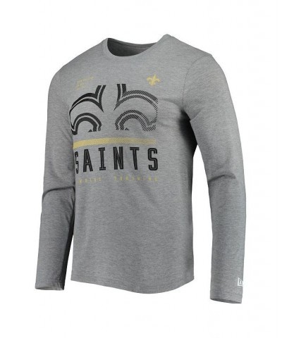 Men's Heathered Gray New Orleans Saints Combine Authentic Red Zone Long Sleeve T-shirt $16.20 T-Shirts