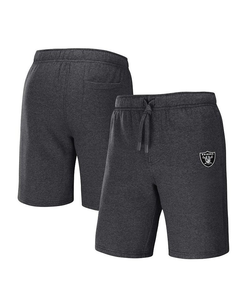 Men's NFL x Darius Rucker Collection by Heather Charcoal Las Vegas Raiders Logo Shorts $23.03 Shorts