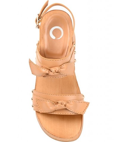 Women's Tia Platform Sandals Tan/Beige $53.90 Shoes