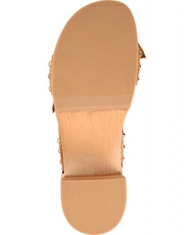 Women's Tia Platform Sandals Tan/Beige $53.90 Shoes