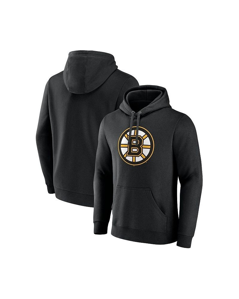 Men's Branded Black Boston Bruins Primary Logo Pullover Hoodie $34.79 Sweatshirt