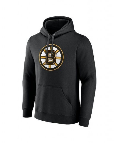 Men's Branded Black Boston Bruins Primary Logo Pullover Hoodie $34.79 Sweatshirt