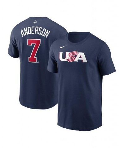 Men's Tim Anderson Navy USA Baseball 2023 World Baseball Classic Name and Number T-shirt $20.00 T-Shirts