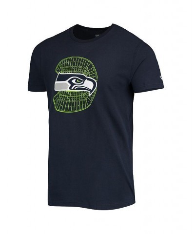 Men's College Navy Seattle Seahawks Stadium T-shirt $18.69 T-Shirts