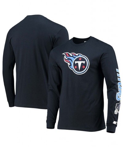 Men's Navy Tennessee Titans Halftime Long Sleeve T-shirt $30.79 T-Shirts