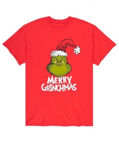 Men's Dr. Seuss The Grinch Merry Grinchmas T-shirt Red $14.00 T-Shirts