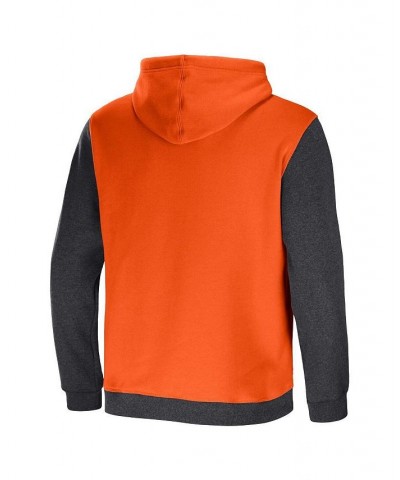 Men's NFL x Darius Rucker Collection by Orange, Heather Charcoal Cleveland Browns Colorblock Pullover Hoodie $35.87 Sweatshirt