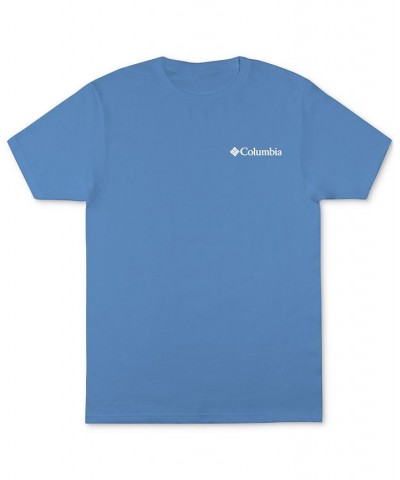 Men's Fisk Logo Graphic T-Shirt Blue $12.23 T-Shirts