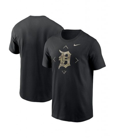 Men's Black Detroit Tigers Camo Logo T-shirt $20.70 T-Shirts