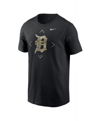 Men's Black Detroit Tigers Camo Logo T-shirt $20.70 T-Shirts