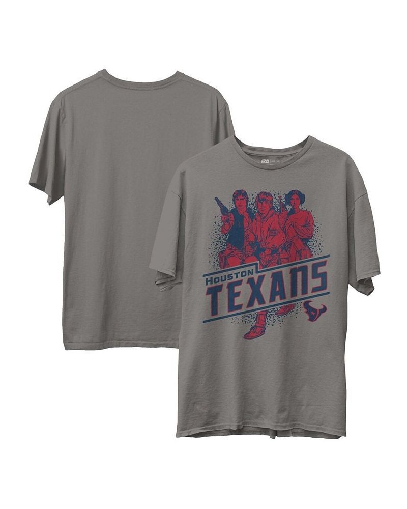 Men's Heathered Gray Houston Texans Rebels Star Wars T-shirt $21.23 T-Shirts