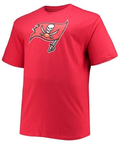 Men's Big and Tall Tom Brady Red Tampa Bay Buccaneers Player Name Number T-shirt $19.68 T-Shirts