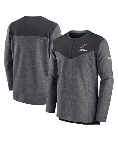 Men's Charcoal Arizona Cardinals Sideline Lockup Performance Quarter-zip Jacket $39.90 Jackets