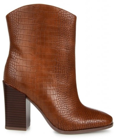 Women's Brekinn Western Bootie Tan/Beige $55.00 Shoes