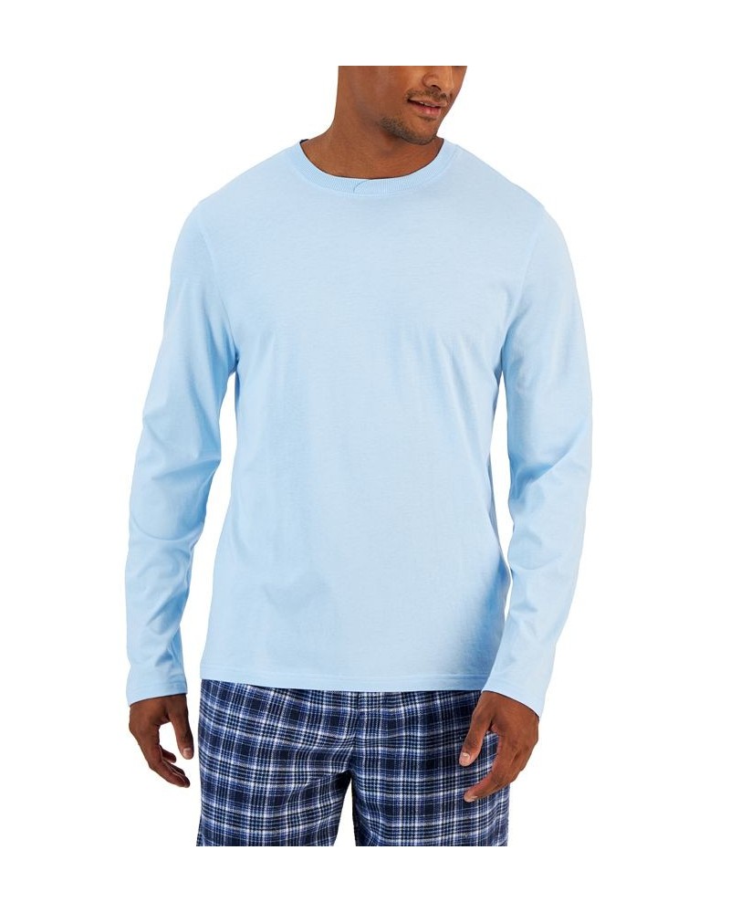 Men's Solid Long-Sleeve Pajama Top T-Shirt PD03 $12.11 Pajama