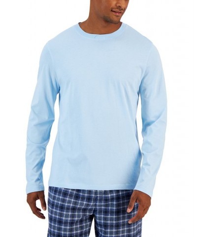 Men's Solid Long-Sleeve Pajama Top T-Shirt PD03 $12.11 Pajama