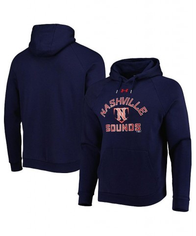 Men's Navy Nashville Sounds All Day Raglan Fleece Pullover Hoodie $30.75 Sweatshirt