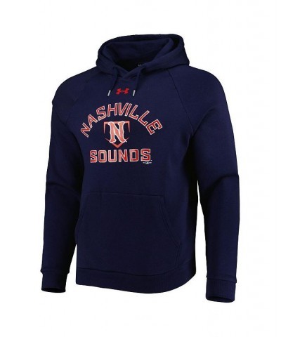 Men's Navy Nashville Sounds All Day Raglan Fleece Pullover Hoodie $30.75 Sweatshirt