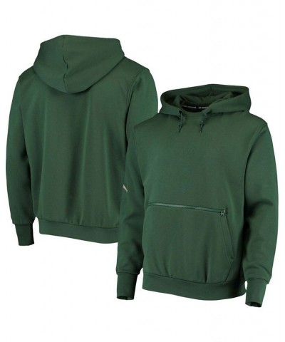 Men's Hunter Green Milwaukee Bucks Statement Edition Courtside Pullover Hoodie $48.00 Sweatshirt